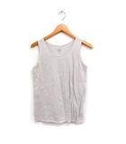 エヴァムエヴァ evam eva タンクトップ ノースリーブ 無地 オーガニックコットン 2 グレージュ /FT35