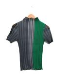 ユナイテッドトウキョウ UNITED TOKYO リブ カットソー 半袖 ハイネック バイカラー グレー 灰 /KT9