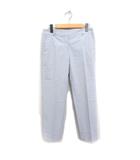 アイシービー iCB サブリナ クロップド パンツ 無地 コットン 綿 7 ライトグレー /FT14