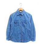 バナナリパブリック BANANA REPUBLIC デニム シャツ 長袖 ダンガリー シャツ 綿麻 S ブルー 青 /FT24