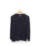 アーバンリサーチ ドアーズ URBAN RESEARCH DOORS FORK&SPOON カーディガン クルーネック ニット ラグランスリーブ 長袖 5 黒 ブラック /TT