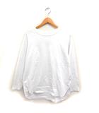 イエナ IENA Tシャツ カットソー 長袖 丸首 ラウンドヘム 無地 コットン 綿 ホワイト 白 /FT29