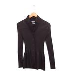 メルローズ MELROSE アンサンブル ニット カーディガン インナー ニット 無地 ブラウン 茶 /FT49