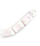 ジェラートピケ gelato pique タグ付き ルームウェア ロングソックス 靴下 もこもこ ロゴ刺繍 ボーダー ピンク /NT2