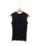 マッキントッシュ MACKINTOSH モックネック カットソー ノースリーブ コットン 綿 ストレッチ 8 黒 ブラック /NT26