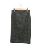 ラグ&ボーン RAG&BONE ツイード グレンチェック ナロー スカート ロング ウール スリット 0 カーキ /NT14