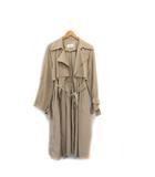 トレンチコート トッパー ロング シンプル 1 ベージュ /KT17