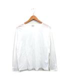 カットソー Tシャツ 長袖 コットン シンプル ホワイト 白 /KT23
