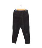 アーキ archi ベロア テーパード イージーパンツ ゆったり コットン 綿 無地 S ダークブラウン /NT16