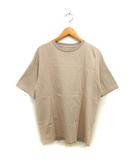 ラウンジドレス ガリャルダガランテ Loungedress GALLARDAGALANTE チュニック Tシャツ ビッグシルエット コットン 綿 クルーネック 七分袖 F ベージュ /NT18