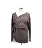 フリークスストア FREAKS STORE ニット セーター カシュクール 長袖 シンプル F ブラウン 茶 /KT5