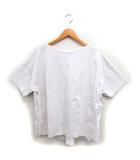 イエナ IENA ボートネック カットソー Tシャツ ゆったり コットン 綿 バックロング 五分袖 アイボリー /NT16