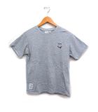 ユニクロ UNIQLO × ANYA HINDMARCH 子供服 KT1EASY クルーネック Tシャツ 半袖 ワンポイント刺繍 コットン 綿 160 グレー 灰 /FT11