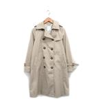 トレンチコート ロング 総裏地 シンプル M ベージュ /KT16