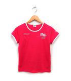 フィラ FILA 国内正規品 スポーツウェア カットソー Tシャツ ロゴ刺繍 プリント 半袖 M ピンク /NT27