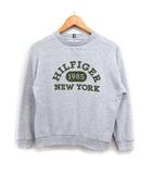 トミーヒルフィガー TOMMY HILFIGER 国内正規品 子供服 パイル トレーナー ロゴプリント 152 グレー 灰 /FT19