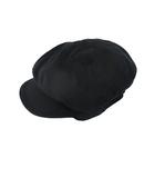 アニエスベー agnes b. キャスケット 帽子 コットン 57 ブラック 黒 /KT35
