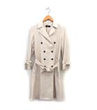 ポールスミス ブラック Paul Smith BLACK 国内正規品 スプリング トレンチコート アウター ロング リボン ダブル 裏地なし 40 ベージュ /NT7