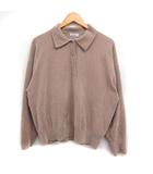 グリーンレーベルリラクシング ユナイテッドアローズ green label relaxing ポロシャツ 長袖 無地 モール ベージュ /FT43