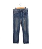 エドウィン EDWIN デニム ジーンズ ストレート ヴィンテージ加工 XS ブルー 青 /FT37