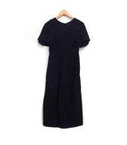 ケイシラハタ kei shirahata styling/ オールインワン 半袖 ロング 背あき 無地 麻混 コットン 綿 1 ネイビー 紺 /FT2