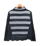 ハッシュパピー Hush Puppies ニット セーター 長袖 ハイネック ボーダー M ネイビー 紺 /KT9