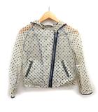 ジョンガリアーノ JOHN GALLIANO 子供服 レインコート パーカー ラグランスリーブ ロゴプリント ライダース風 シアー 12 ベージュ /NT4