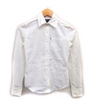 ポロジーンズ ラルフローレン POLO JEANS 国内正規品 ステンカラー シャツ ブラウス コットン 綿 ラウンドヘム 長袖 S オフホワイト /NT3