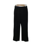  ゴージ GORGE パンツ ストレート ロング センターシーム ウエストゴム イージー スエード調 無地 F 黒 ブラック