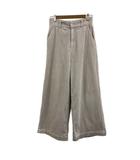  シェアパーク SHARE PARK パンツ ワイド ロング 無地 コーデュロイ 0 白 ベージュ ホワイト