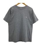 チャンピオン CHAMPION Tシャツ プルオーバー クルーネック ロゴ 刺繍 無地 半袖 LL グレー