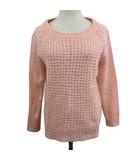 エフデ ef-de セーター ニット プルオーバー ラウンドネック 無地 モヘヤ混 長袖 11 ピンク