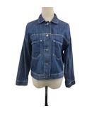 ルーニィ LOUNIE ジャケット デニム Gジャン スタンダード 薄手 無地 長袖 36 青 ブルー