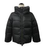 ジャケット ダウン スタンドカラー リバーシブル ダブルジップ 長袖 40 黒 グレー ブラック