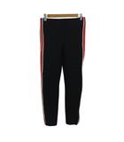 ザラ トラファルック ZARA Trafaluc collection パンツ レギンス スキニー クロップド ストレッチ サイドライン USA M 黒 赤 ブラック レッド