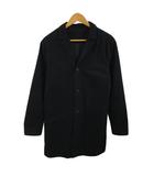 アズールバイマウジー AZUL by moussy コート チェスター ロング 無地 長袖 S 黒 ブラック