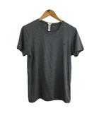 ディーゼル DIESEL Tシャツ カットソー プルオーバー クルーネック ロゴ ワンポイント 半袖 M グレー