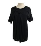 ズッカ zucca カットソー Tシャツ プルオーバー ラウンドネック 無地 半袖 M 黒 ブラック