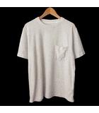 フォーワンセブンバイエディフィス 417byEDIFICE Tシャツ カットソー パイル 綿 コットン M ライトグレー