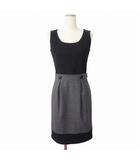 エフデ ef-de ワンピース セパレート ノースリーブ ウール アンゴラ 9 黒 グレー