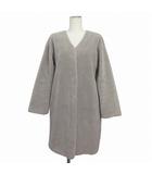 シンプリシテェ SIMPLICITE コート ボア ノーカラー グレー