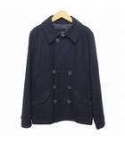 アンドエー and A Pコート ウール 44 紺 ネイビー