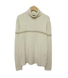 エディーバウアー EDDIE BAUER ニット リブ カットソー タートルネック M ベージュ