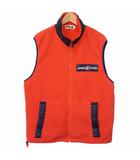 フィラ FILA 90s ベスト フリース 裾紐入り ポリエステル L オレンジ