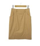 ミスクロエ miss chloe ヴィンテージ スカート 金ボタン タイト 膝丈 40 ベージュ