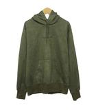 エドウィン EDWIN パーカー プルオーバー スエード調 ロゴ刺繍 GTE020 S カーキ