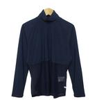 エレッセ ellesse テニス ハイブリッドトップガード ハイネック XL 紺 ネイビー