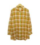 ゴールデンベア GOLDEN BEAR チュニック シャツ チェック 長袖 L マスタード