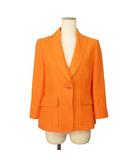 マダムジョコンダ MADAM JOCONDE ジャケット テーラード リネン 40 オレンジ