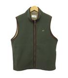 クロコダイル CROCODILE ベスト ジップアップ フリース L カーキ